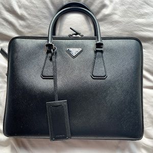 Prada Men Breifcase Leather